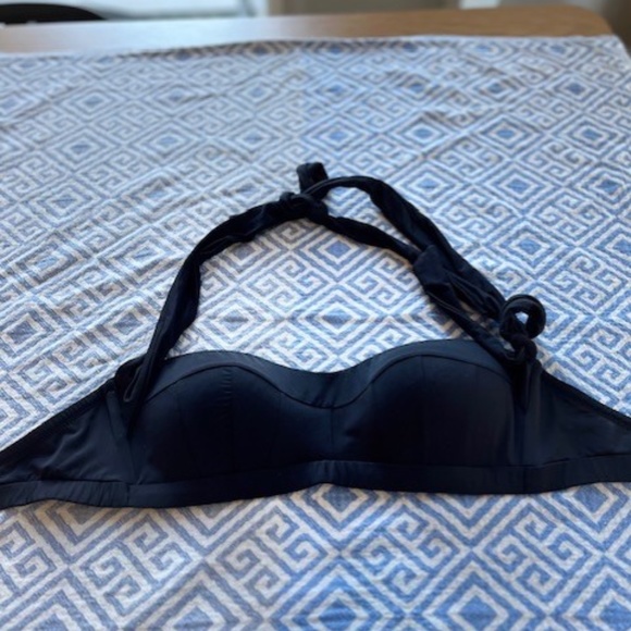 Everyday Sunday Black Bandeau Convertible Bikini Top, SZ 6 - Picture 3 of 14